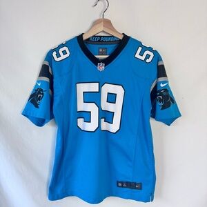 Nike NFL Carolina Panthers Luke Kuechly #59 Youth L Jersey Blue HoF